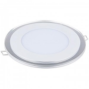 Встраиваемый светильник Elektrostandart DLKR160 12W 4200K подсветка Blue