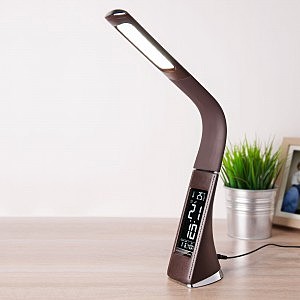 Офисная настольная лампа Eurosvet Elara 90202/1 коричневый 6W