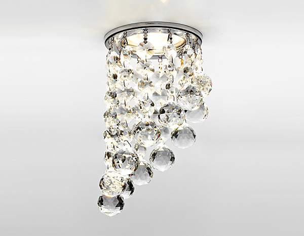 Встраиваемый светильник Ambrella Crystal K205C CL/CH