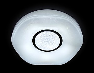 Потолочный светодиодный светильник Ambrella Orbital Crystal Sand FS1237WH 72W D490
