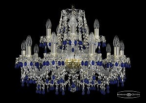 Подвесная хрустальная люстра 1410 Bohemia 1410/10+5/240 G V3001