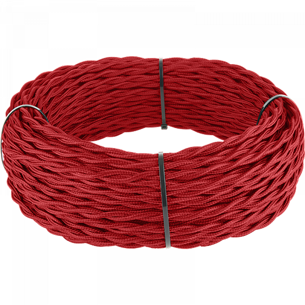 Werkel Ретро кабель Красный Ретро кабель витой 2х2,5 (красный) под заказ