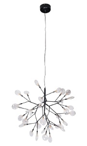 Подвесная люстра Crystal Lux Evita EVITA SP36 BLACK/TRANSPARENT