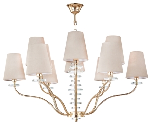 Подвесная люстра Crystal Lux Armando Gold ARMANDO SP6+6 GOLD