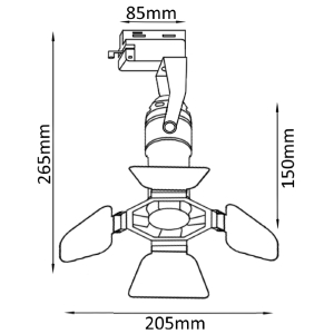 Трековый светильник Crystal Lux Clt 0.11 CLT 0.31 003 BL
