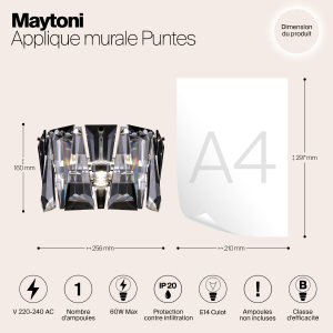 Настенное бра Maytoni Puntes MOD043WL-01CH