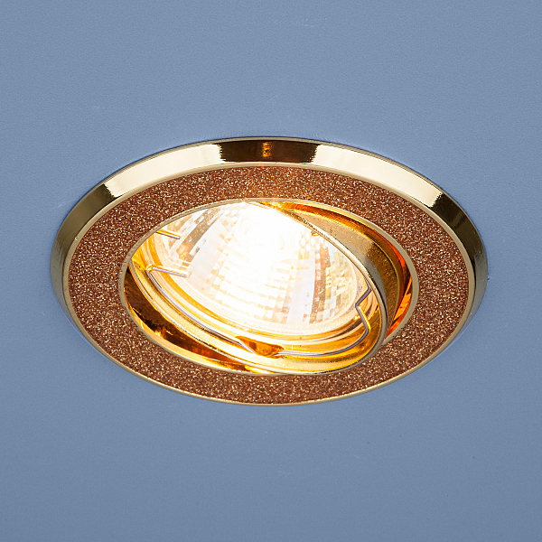 Встраиваемый светильник Elektrostandard 611 611 MR16 GD золотой блеск/золото