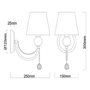 Настенное бра MW Light Федерика 684021701