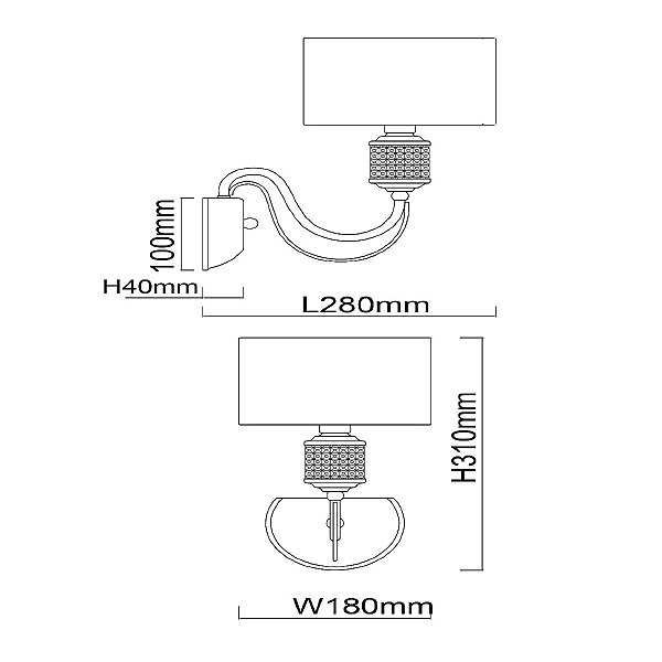 Настенное бра MW Light Онтарио 692021401