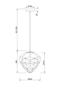 Светильник подвесной Maytoni Globo P053PL-01BL