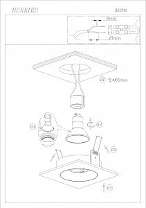 Встраиваемый светильник Denkirs DK2019 DK2019-BK
