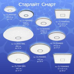 Потолочный светодиодный светильник Citilux Старлайт Смарт CL703A60G