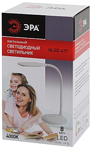 Офисная настольная лампа ЭРА NLED-477-8W-W