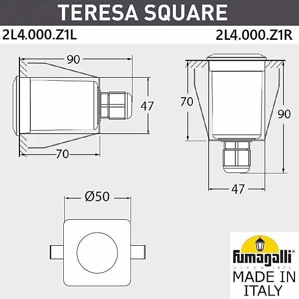 Уличный встраиваемый Fumagalli Teresa 2L4.000.000.AXZ1L