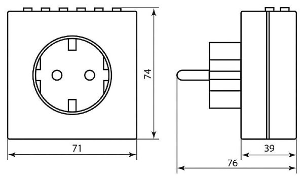 Розетка Feron TM21 23215