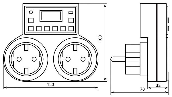 Розетка Feron TM25 23236