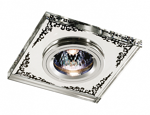 Встраиваемый светильник с узорами Mirror 369543 Novotech