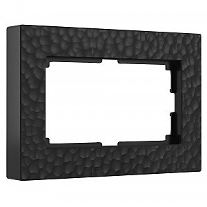 Рамка Werkel W0082408/ Рамка для двойной розетки (черный)