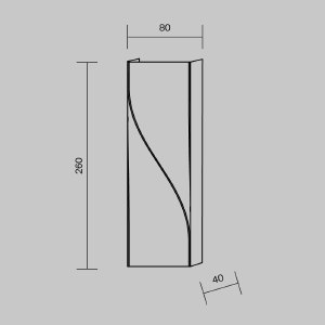 Уличный настенный светильник Maytoni Twist O040WL-L11W3K