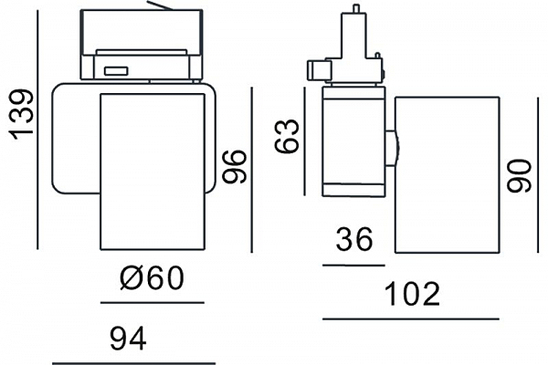 Трековый светильник Deko-Light Nihal Mini 707036