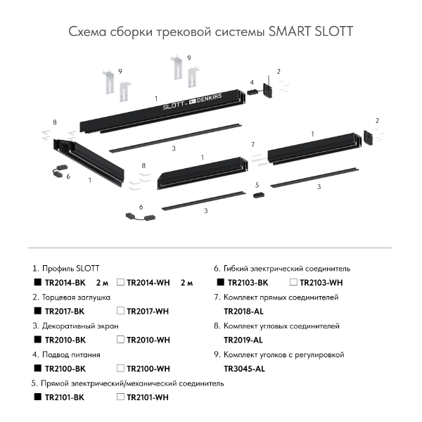 Ввод питания Denkirs Smart Base TR2100-WH