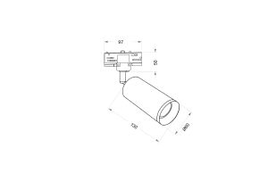 Трековый светильник Maytoni Focus Trinity TR028-3-GU10-W