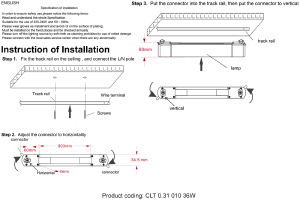 Трековый светильник Crystal Lux Clt 0.31 CLT 0.31 010 36W BL T4000K