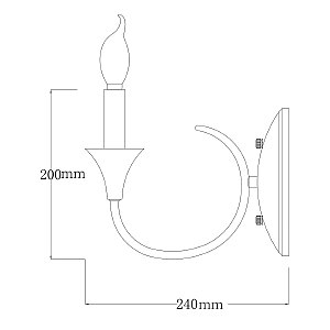 Настенное бра MW Light Консуэлло 614023301