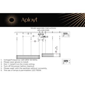 Подвесная люстра Aployt Nicoletta APL.026.03.85