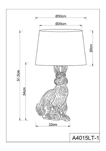 Настольная лампа Arte Lamp Izar A4015LT-1BK