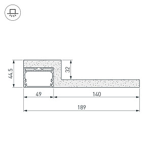 Гипсокартонный модуль Arlight SL-LINE 022265