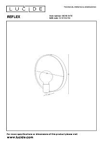 Настенное бра Lucide Reflex 36213/31/72