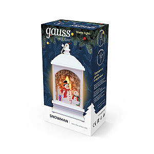 Фонарь новогодний светодиодный Снеговик Gauss HL HL030