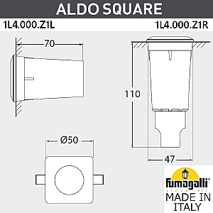 Уличный встраиваемый Fumagalli Aldo 1L4.000.000.LXZ1L