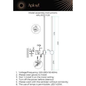 Настенный светильник Aployt Gabi APL.0123.11.20