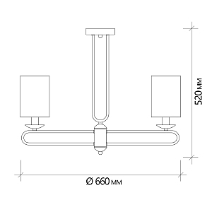 Потолочная люстра Escada Eclipse 10166/5PL Brass