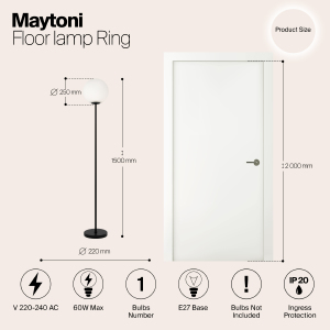 Торшер Maytoni Ring MOD013FL-01B