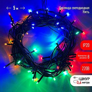 Гирлянда ЭРА Нить ENIN-5M