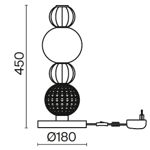 Настольная лампа Maytoni Collar MOD301TL-L18G3K