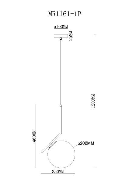 Светильник подвесной MyFar Pierre MR1161-1P