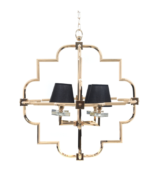 Подвесная люстра Lumina Deco Baltimore LDP 8020-4 GD+BK