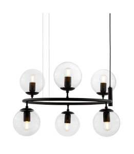 Подвесная люстра Lumina Deco Ceredo LDP 6034-6 RND BK