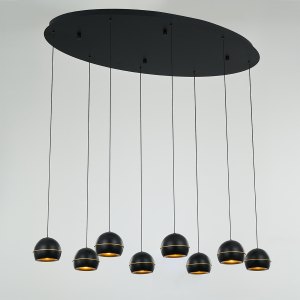 Светильник подвесной Delight Collection MD21001034 MD21001034-8A black/gold