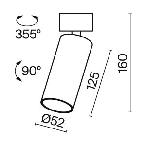 Светильник спот Maytoni FOCUS LED C055CL-L12B4K-W-B