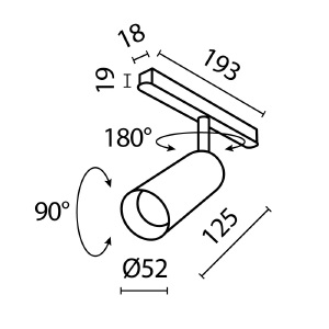 Трековый светильник Maytoni Focus LED Exility TR032-2-12W3K-S-W