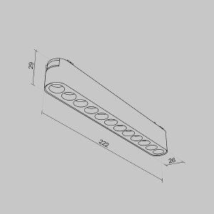 Трековый светильник Maytoni POINTS Radity TR082-1-12W3K-M-B