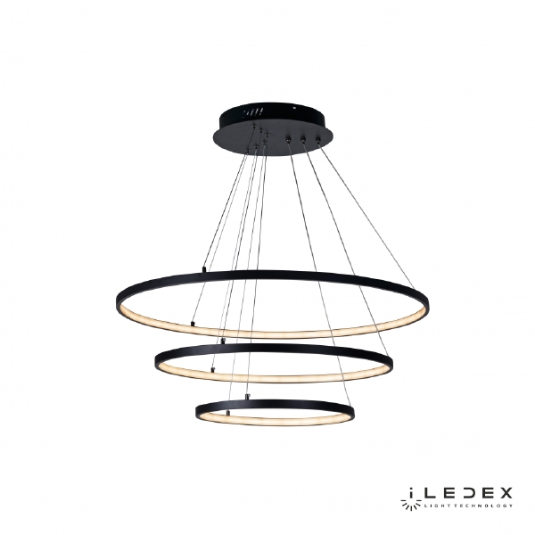 Подвесная люстра ILedex Axis D098-3 (800x600x400) BK