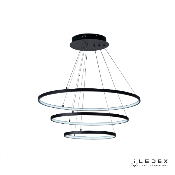 Подвесная люстра ILedex Axis D098-3 (800x600x400) BK