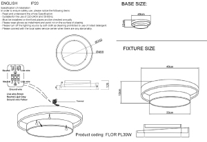 Потолочная люстра Crystal Lux Flor FLOR PL39W LED 4000K WH