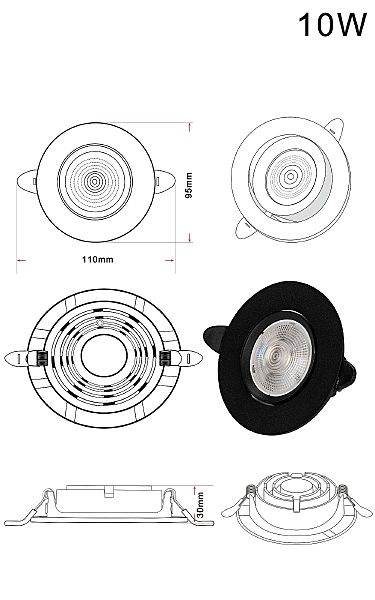 Встраиваемый светильник Zortes Raiz ZRS.57795.10